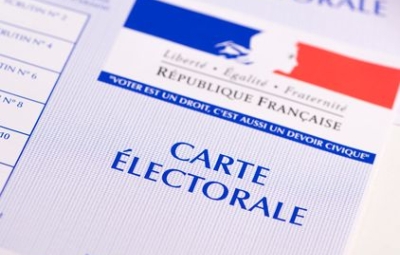 Photo d'une acrte électorale
