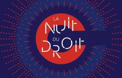 Affiche sur laquelle apparaît le texte :  la nuit du droit