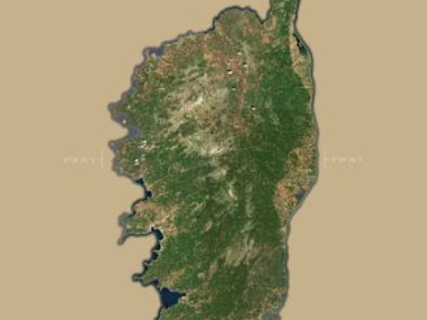 vue satellite Corse