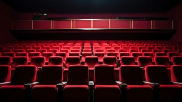 Photo des fauteuils d'un cinéma