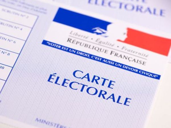 Photo d'une acrte électorale