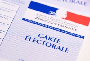 Photo d'une acrte électorale